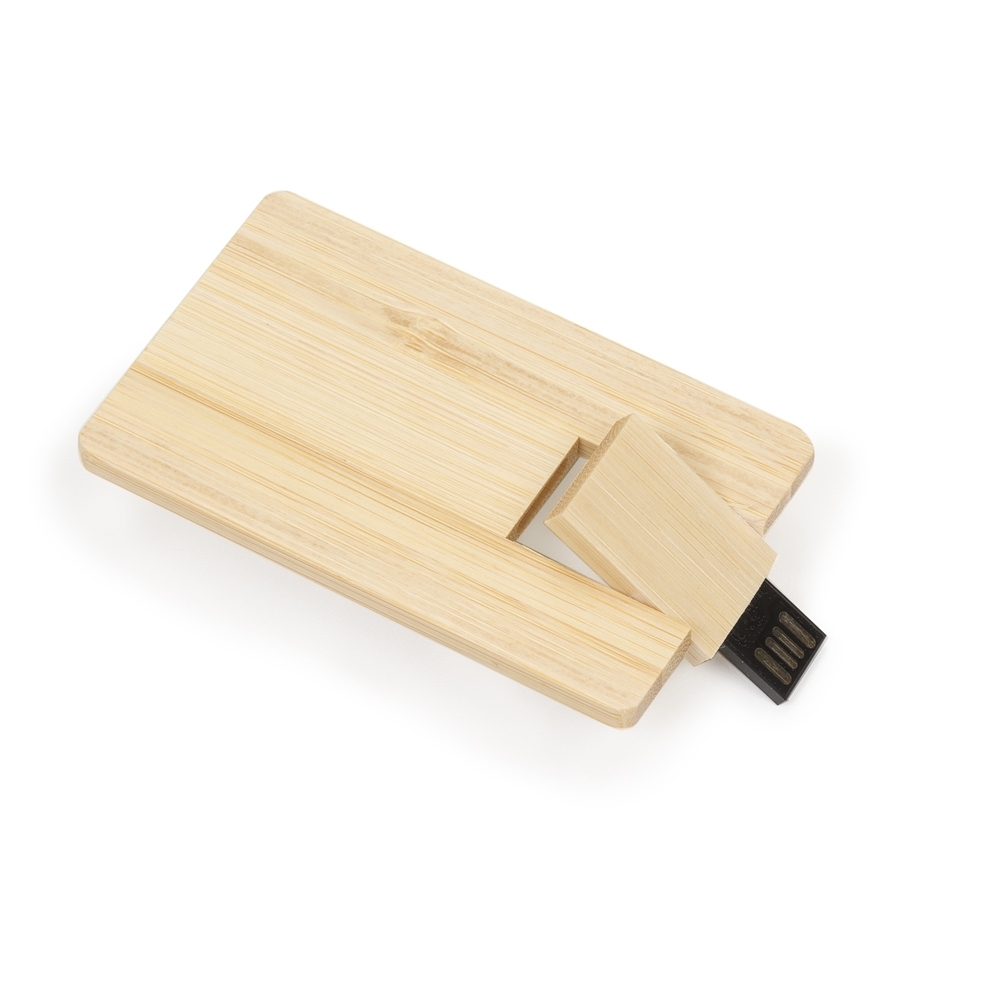 Pen Card Bambu 4GB Personalizado Giratório