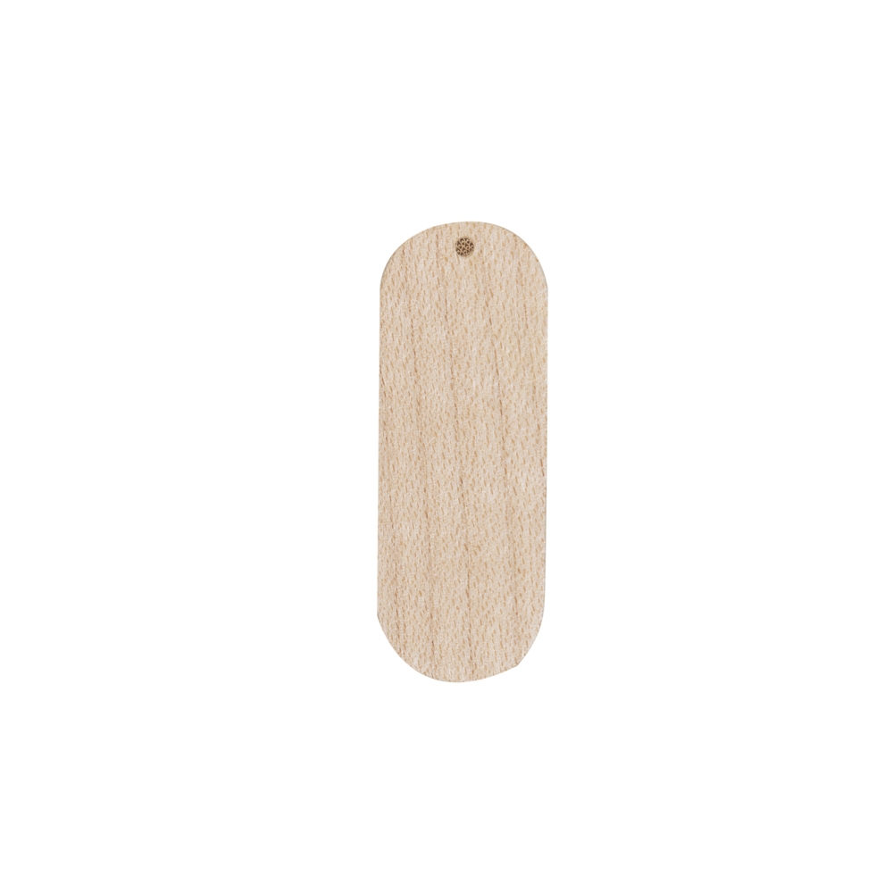 Pen Drive Giratório Oval de Bambu 4GB Personalizado