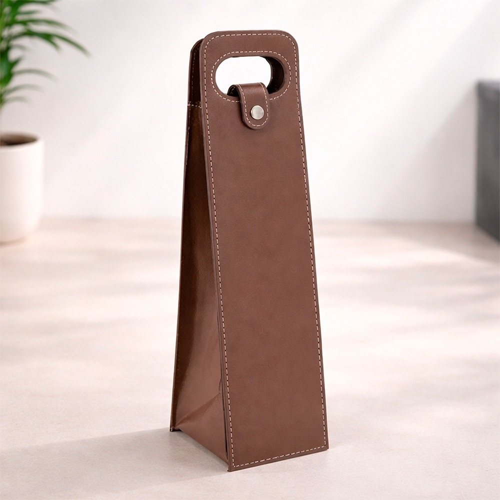 Porta Vinho em Couro Sintético 40,5 x 9 cm Personalizado