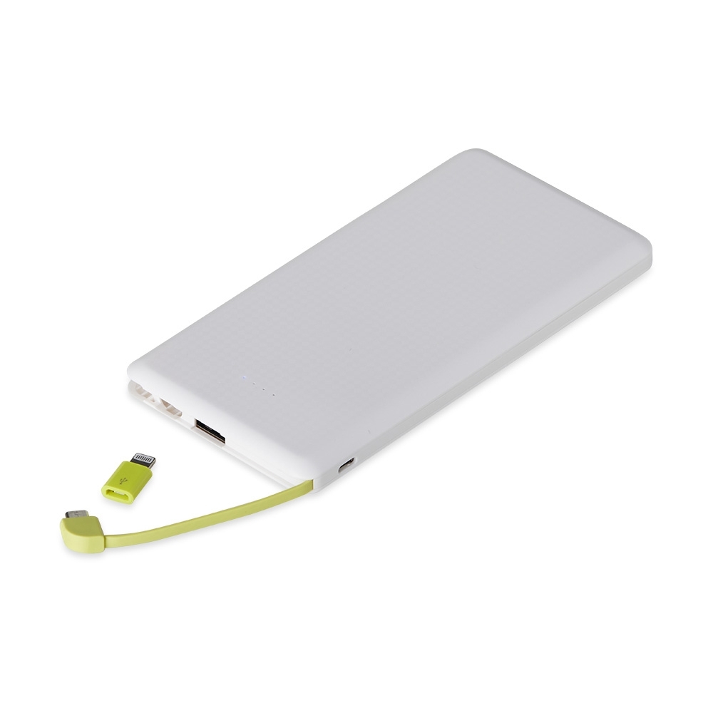 Carregador Portátil Personalizado 10.000mAh com Indicador LED e Adaptadores