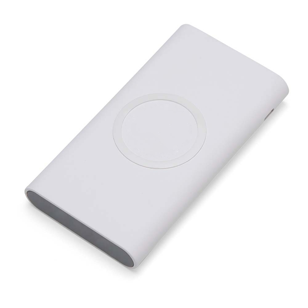 Power Bank Personalizado 8.000mAh com Indução e Carregamento por Cabo