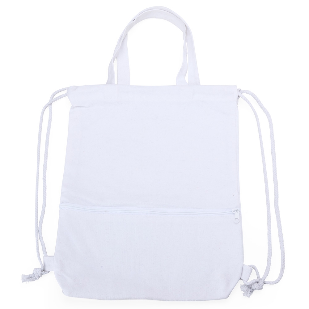 Sacochila Versátil em Lona com Bolso Frontal
