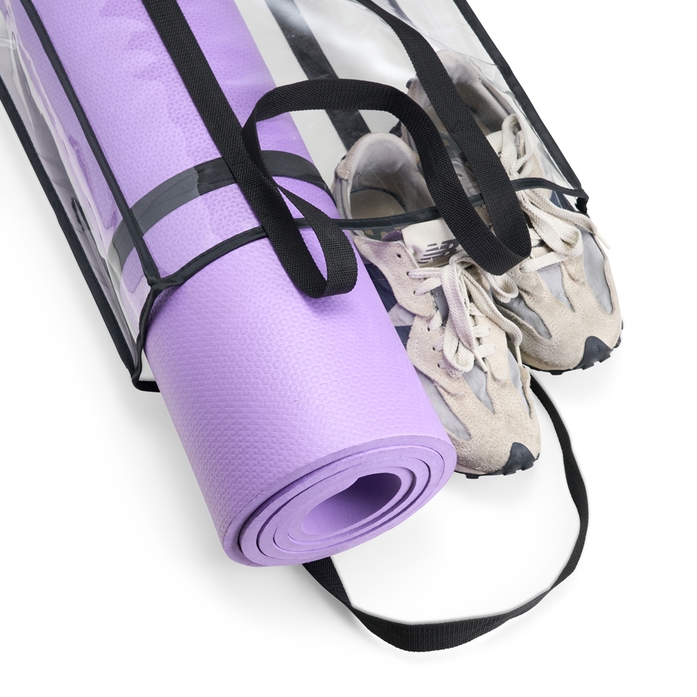 Sacola Personalizada em PVC Transparente com Alças de Nylon