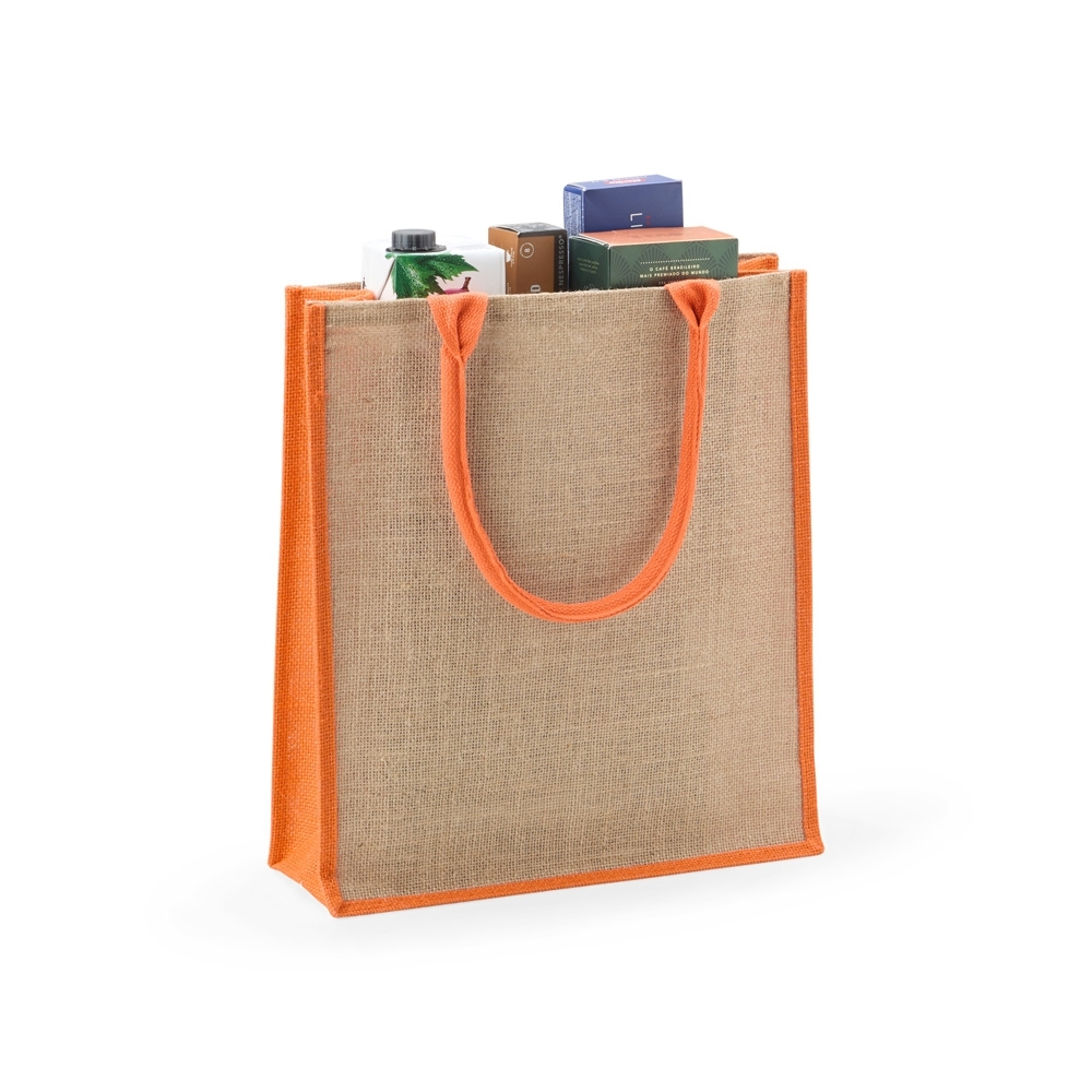 Sacola Ecológica de Juta 39 x 35 cm com Alças Internas Personalizada