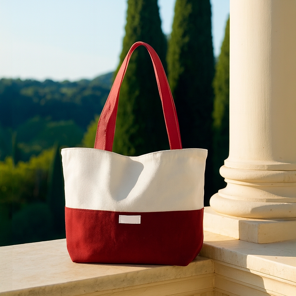 Sacola de Lona Personalizada  30 x 39 cm 356 g/m² com Bolso Frontal