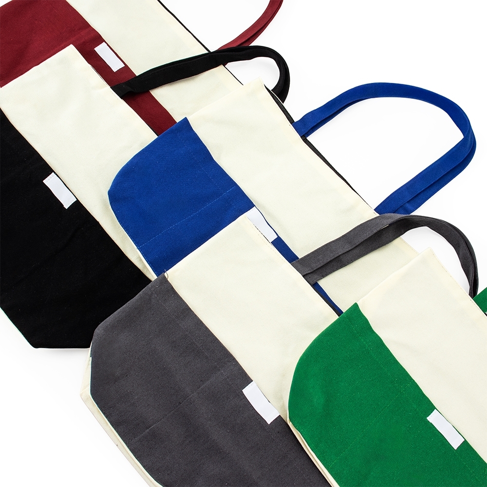 Sacola de Lona Personalizada  30 x 39 cm 356 g/m² com Bolso Frontal
