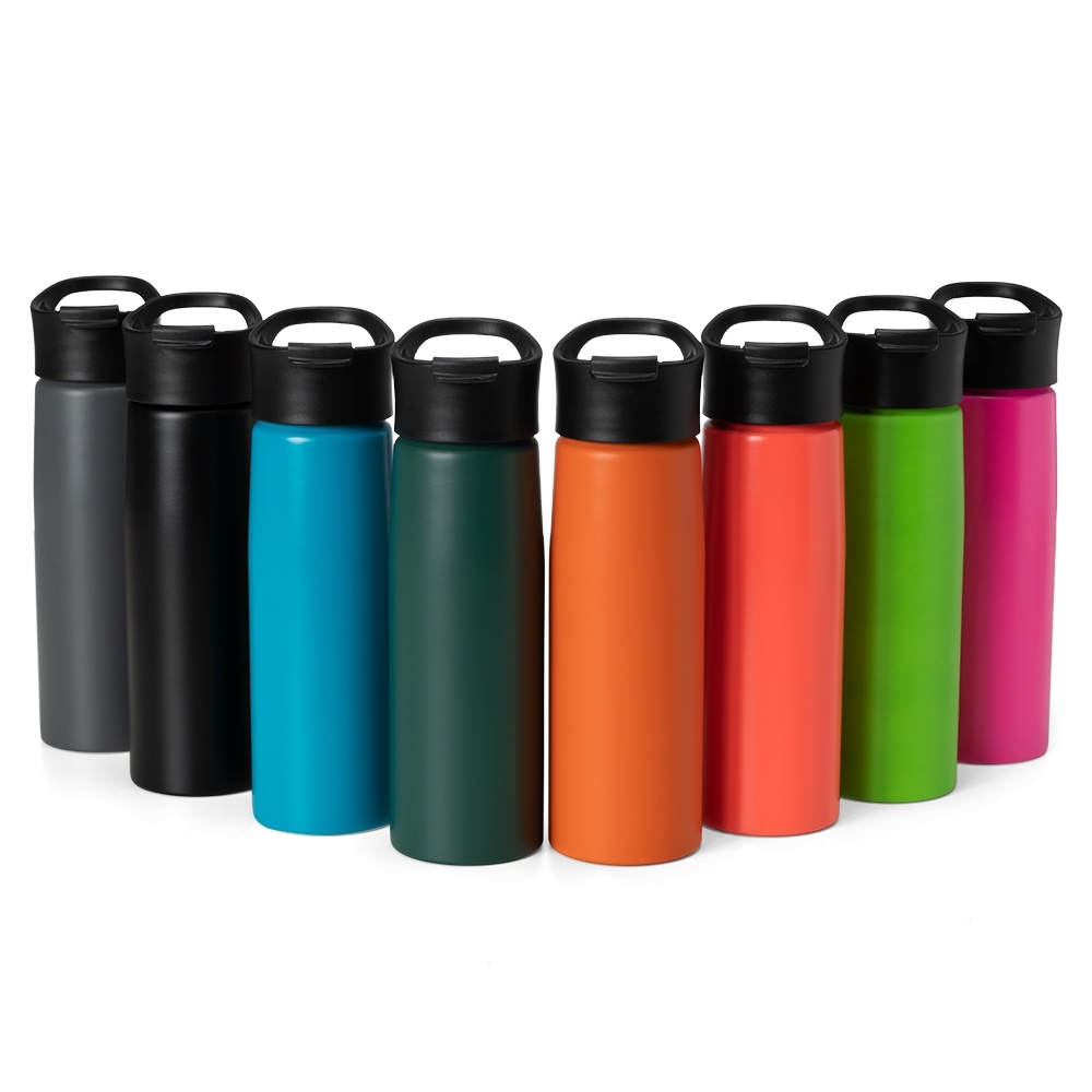 Squeeze Alumínio 750ml Personalizado com Alça e Acabamento Fosco