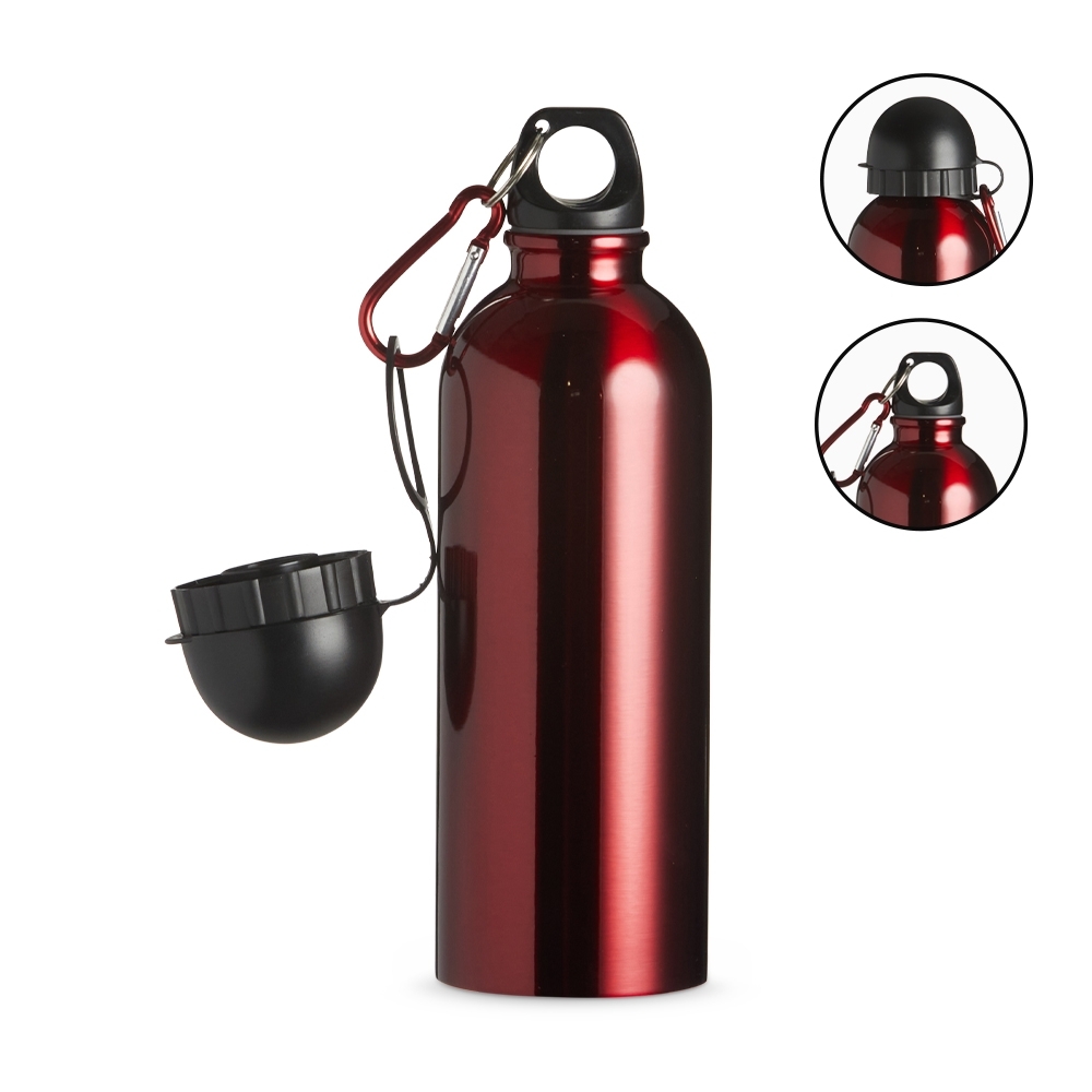 Squeeze Inox Personalizado 500ml  com Mosquetão