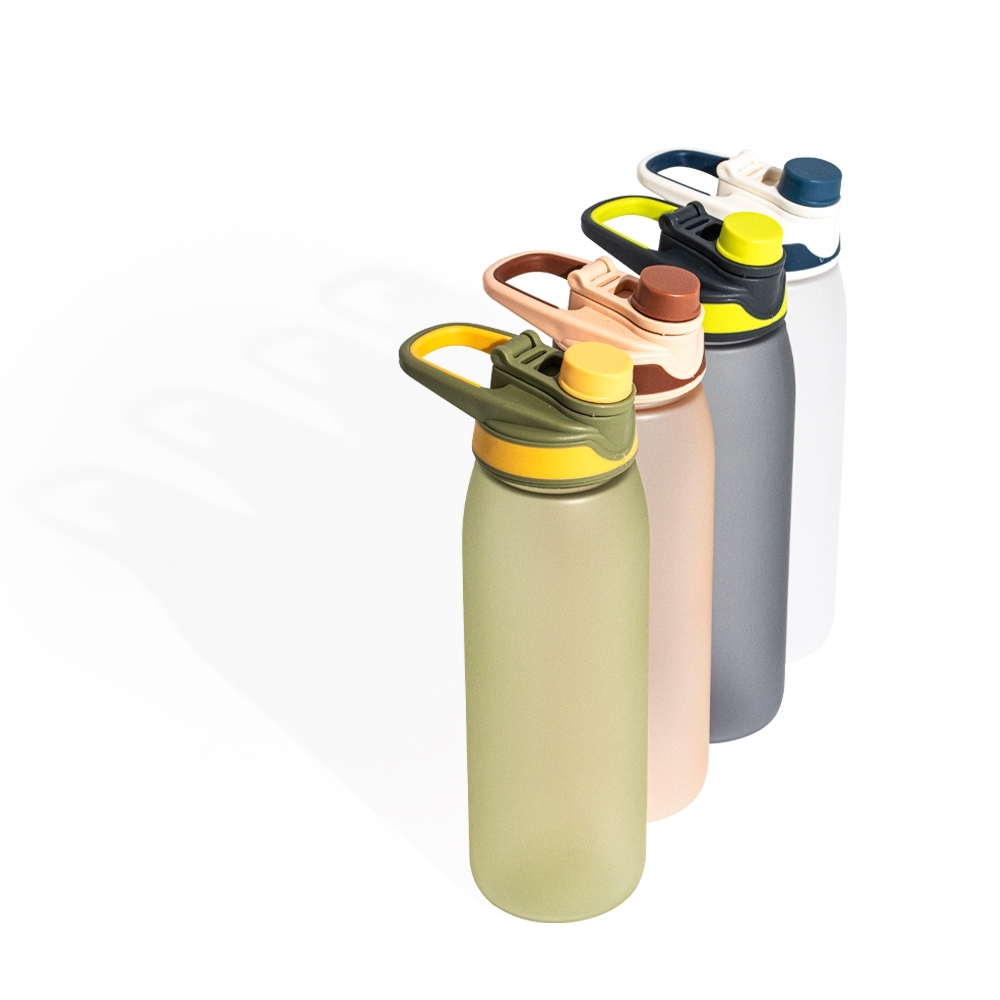 Squeeze Plástico 900ml Personalizado com Alça e Tampa Protetora